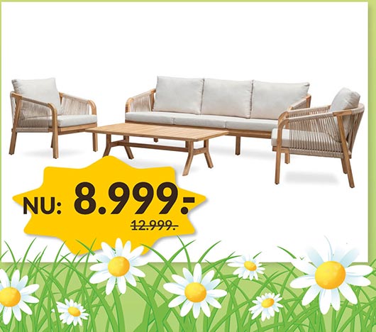 BERGEN SOFASÆT - SOMMERSALG